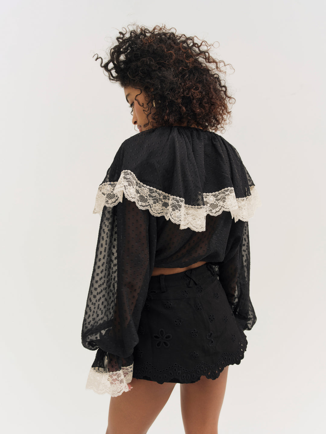 For Love and Lemons June Top - Black