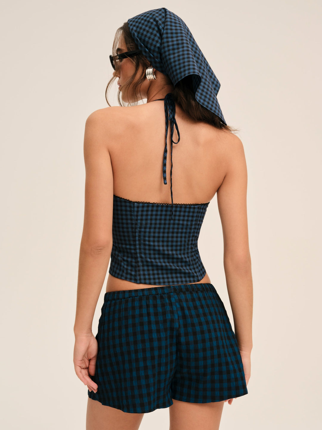 For Love and Lemons Blue River Top - Navy