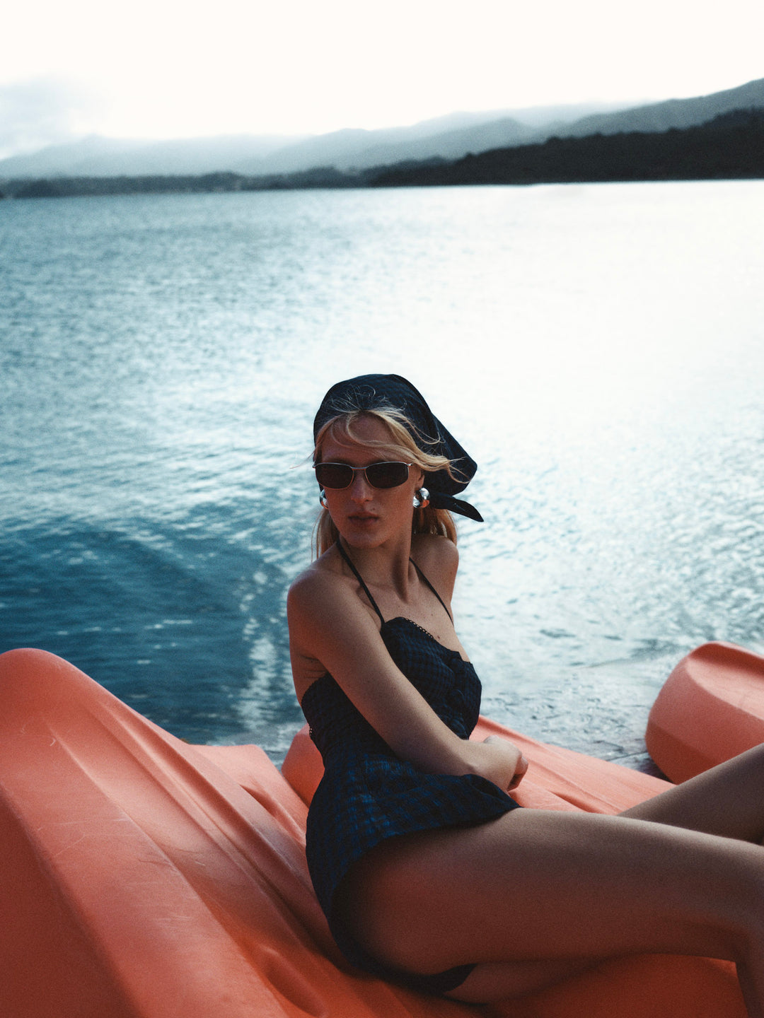 For Love and Lemons Blue River Top - Navy