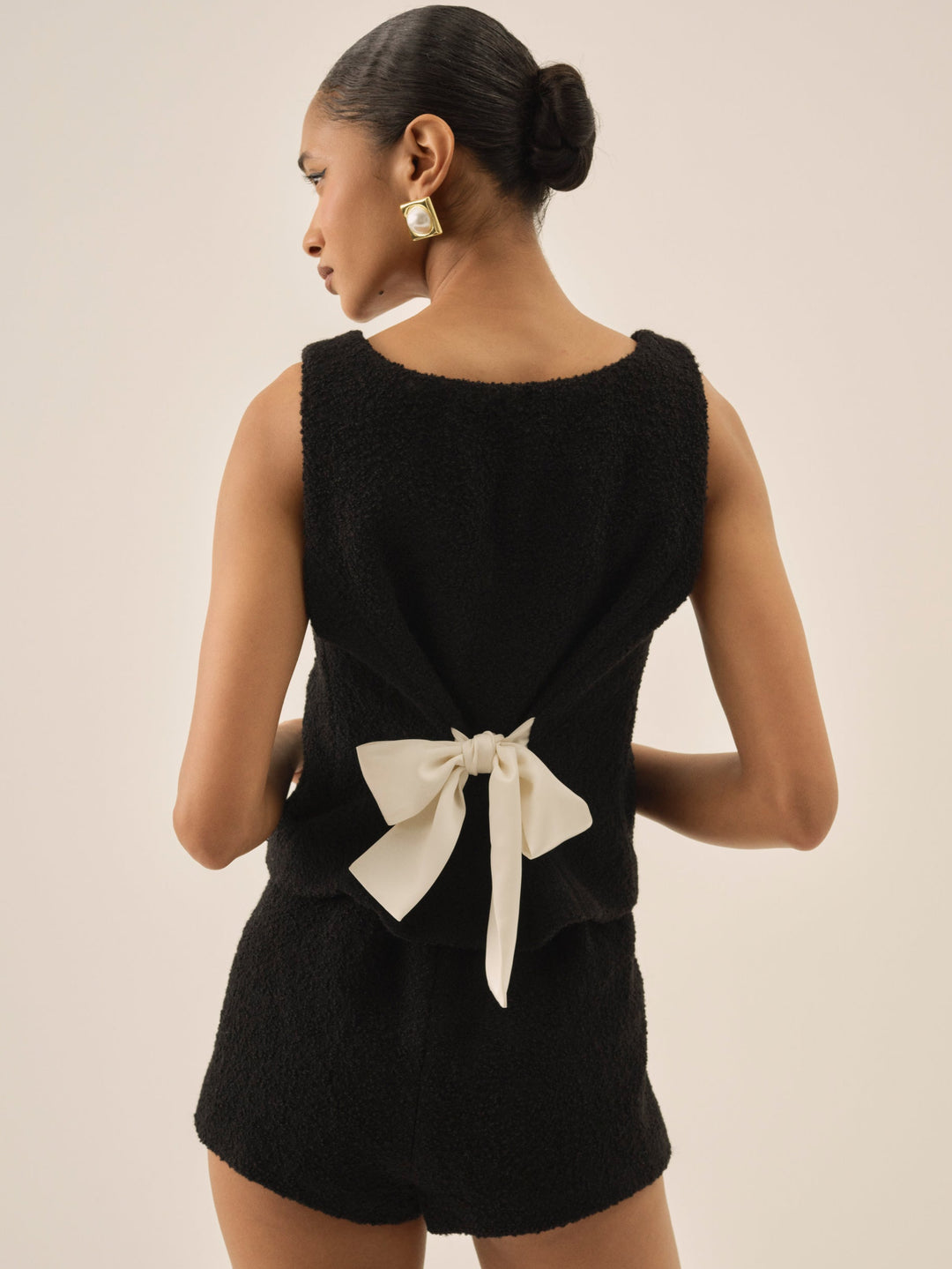 For Love and Lemons Bonnie Boucle Short - Black