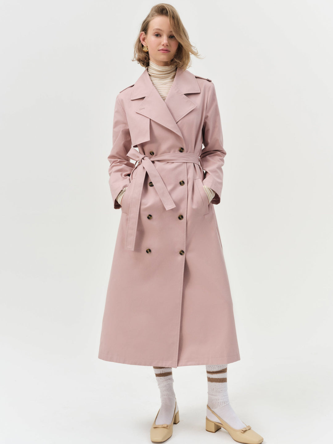 For Love and Lemons Reese Trench Coat - Mauve