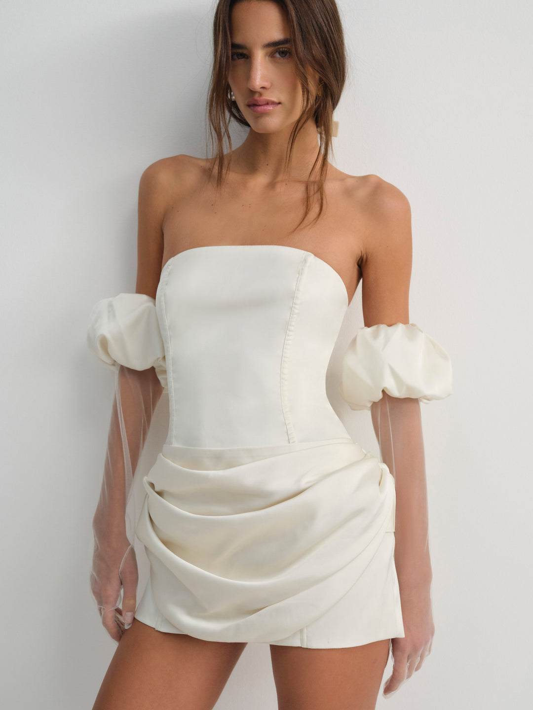 For Love and Lemons Serena Gloves - Cream
