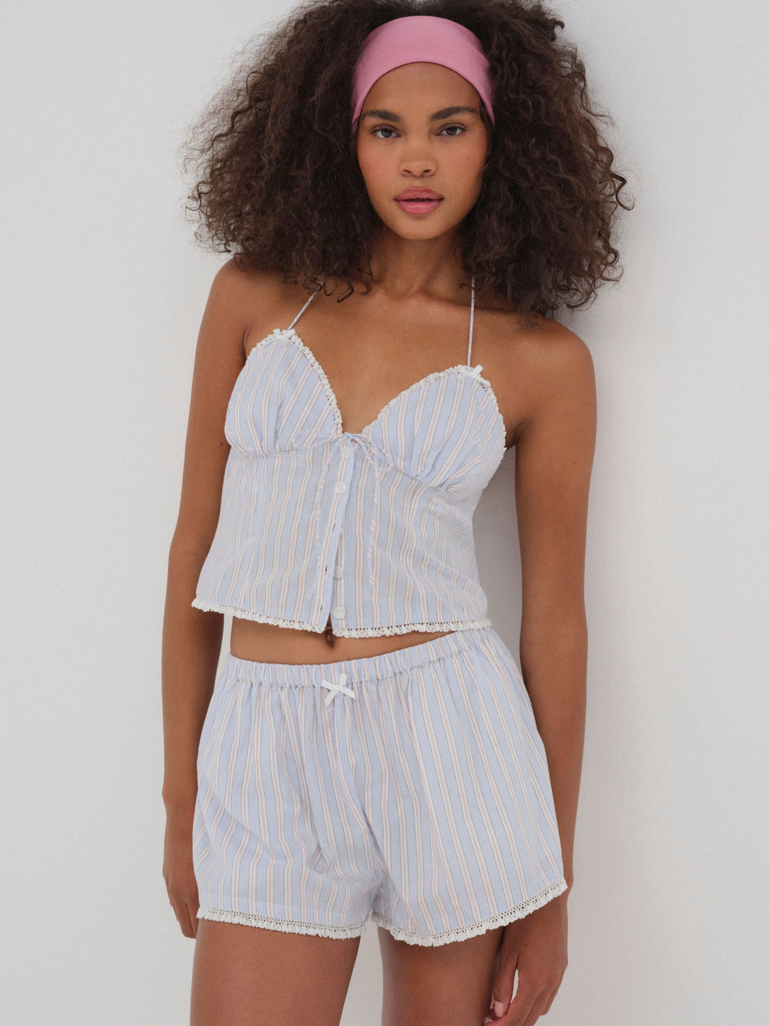 For Love and Lemons Lakeside Stripe Top - Blue